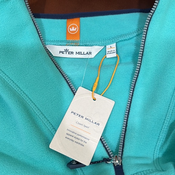 Peter Millar Men's Lily Pad Thermal Flow Micro Fleece Half-Zip - Picture 8 of 8